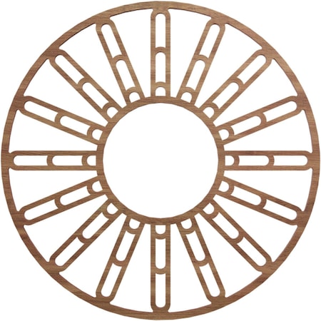 Ekena Millwork Hale Wood Fretwork Pierced Ceiling Medallion, Walnut, 16"OD x 5 3/4"ID x 3/8"T CMWP16X16X0375HHWA